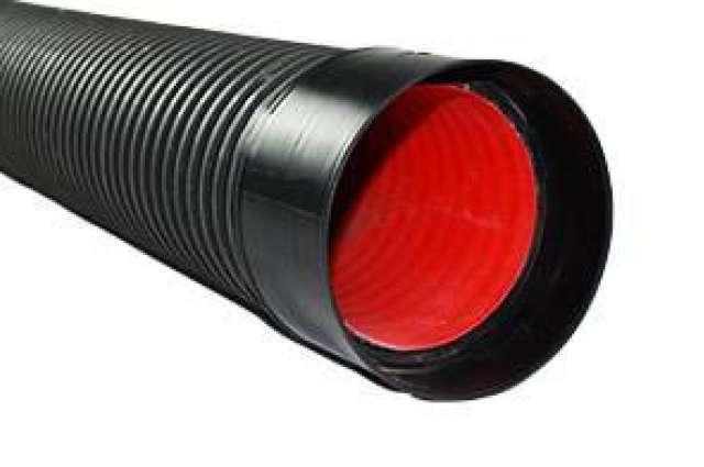 125mm x 6m Black Ridgiduct Power HV ENATS 12-24 Class 1 Specification